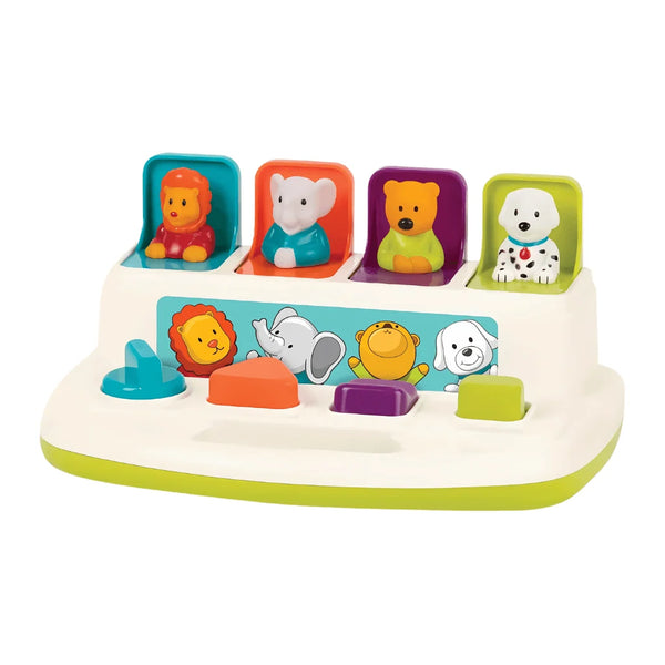 Kids Developmental Toy With Animals, Buttons, Shapes & Colors
