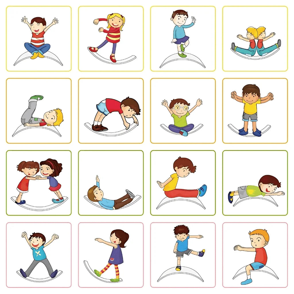 Montessori Wobble Board for Kids Balancing, Active Play, Core Strength & Imaginative Learning | Max Load 120 KG