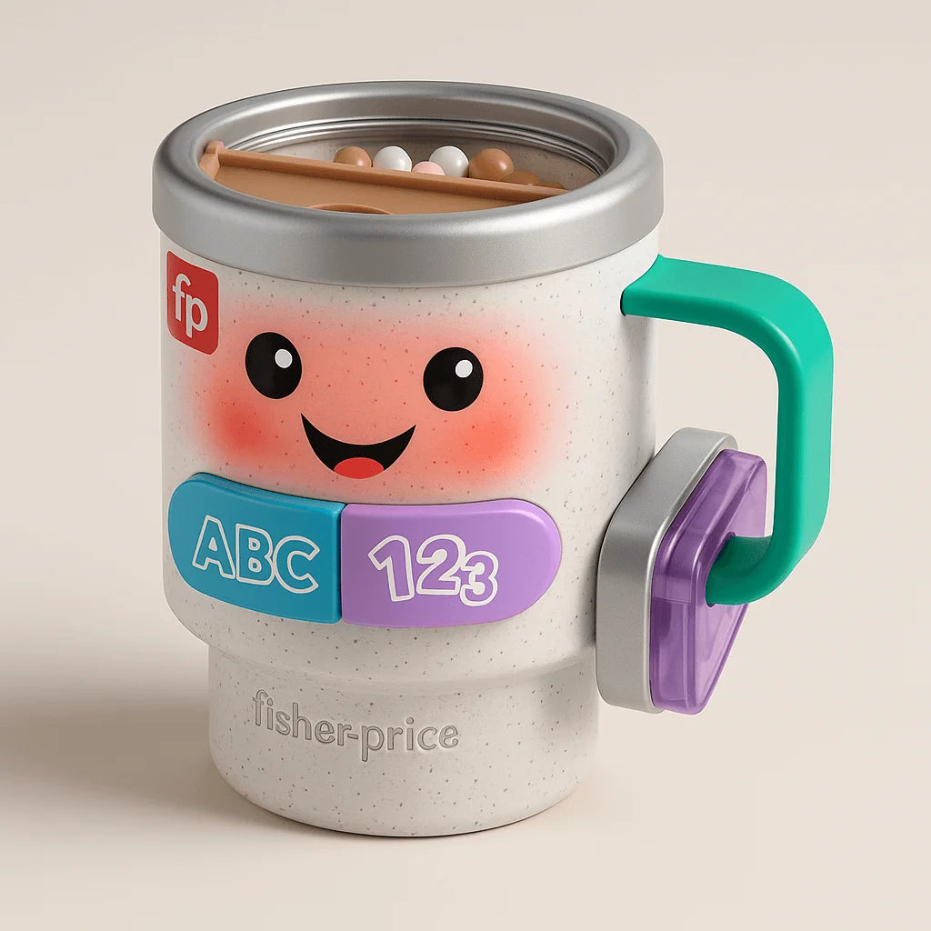 Laugh & Learn Coffee Mug with Lights, Music, Teething & Learning