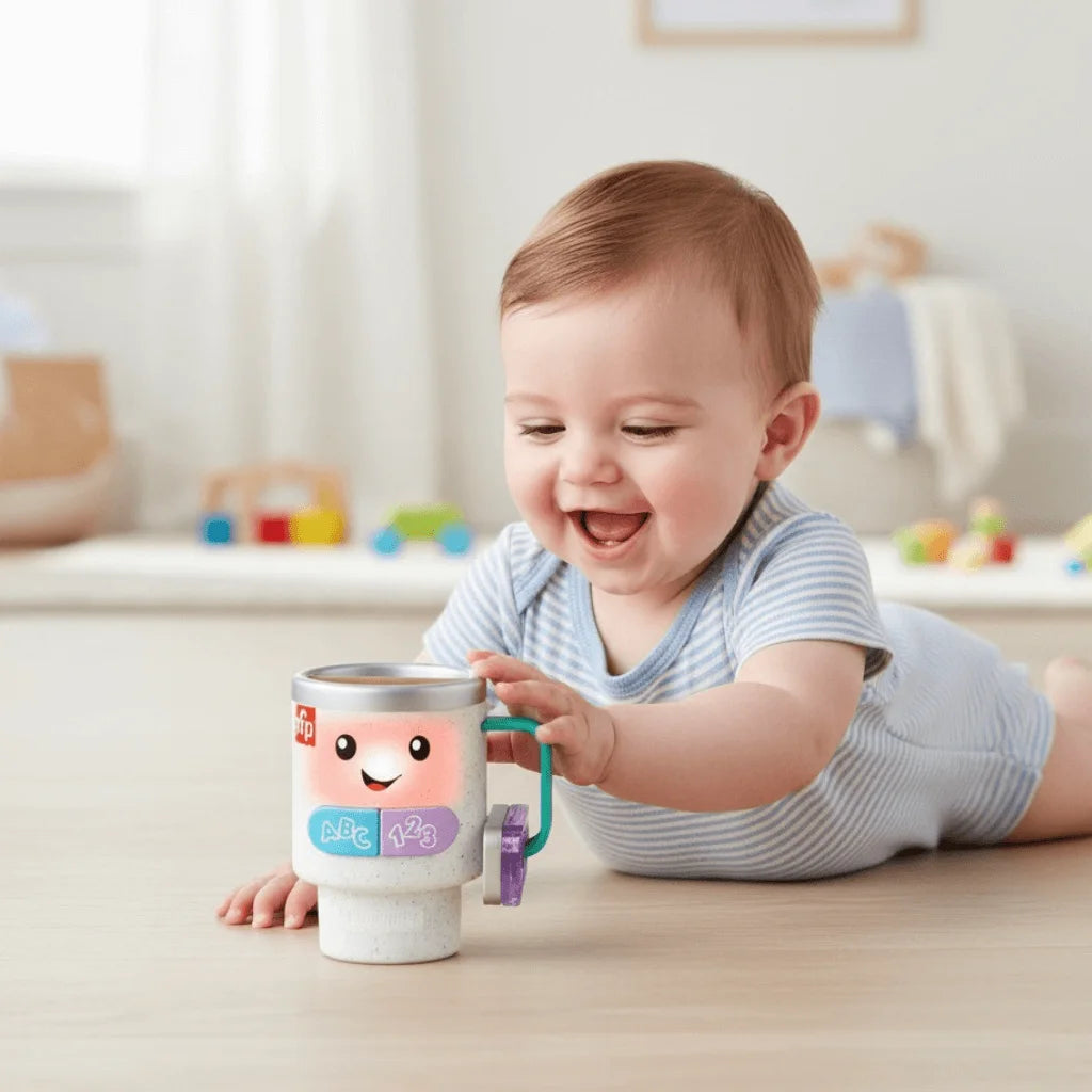 Laugh & Learn Coffee Mug with Lights, Music, Teething & Learning