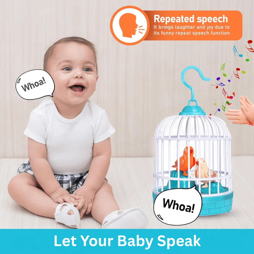 Talking Bird Toy - Voice Repeat & Singing Fun