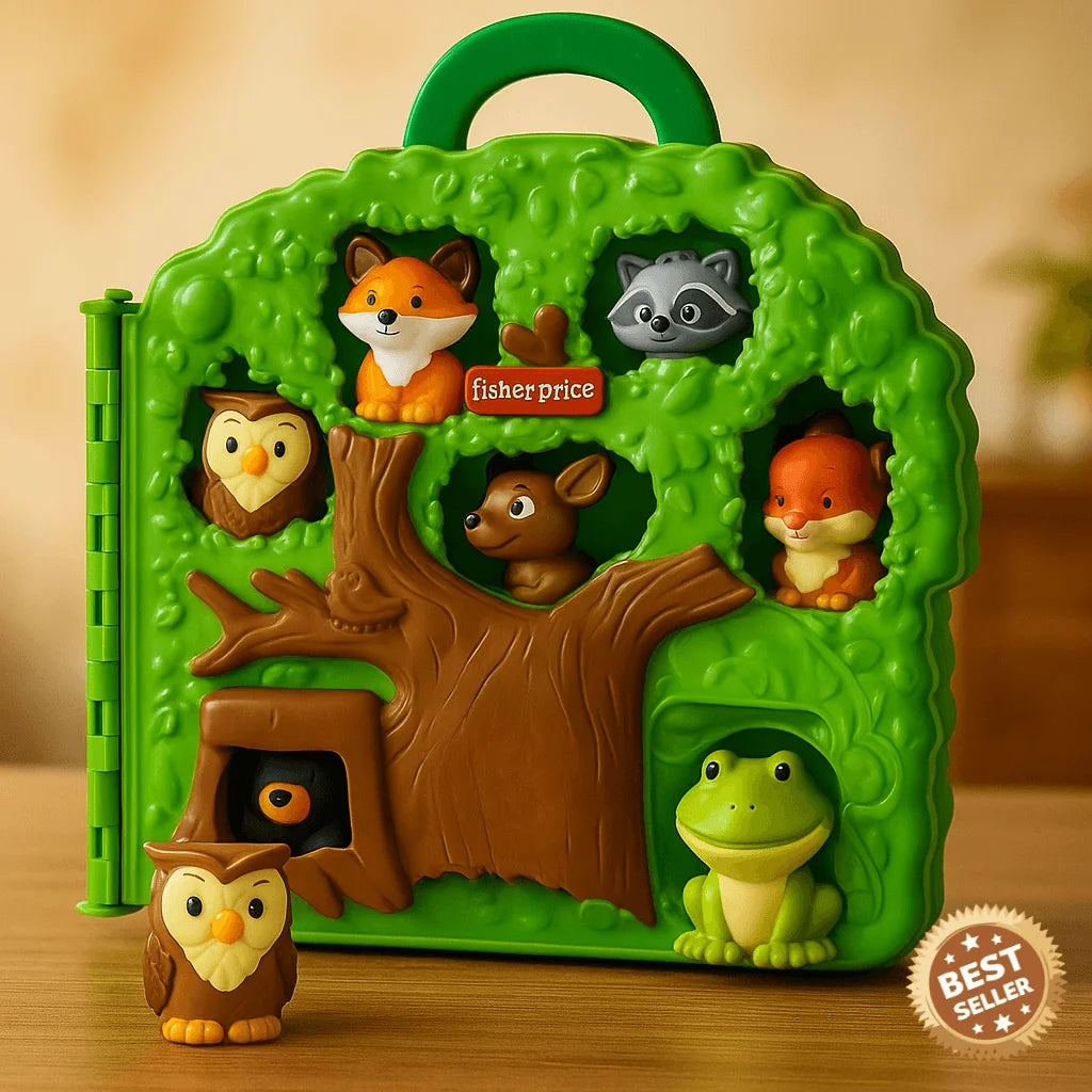 Forest Friends Carry Case Playset with Animal Figures For Toddlers | Storytelling & Motor Skill Development