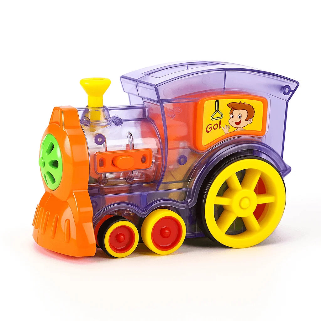 Domino Electric Train For Kids STEM Learning, Motor Skills With Fun Game Play Set