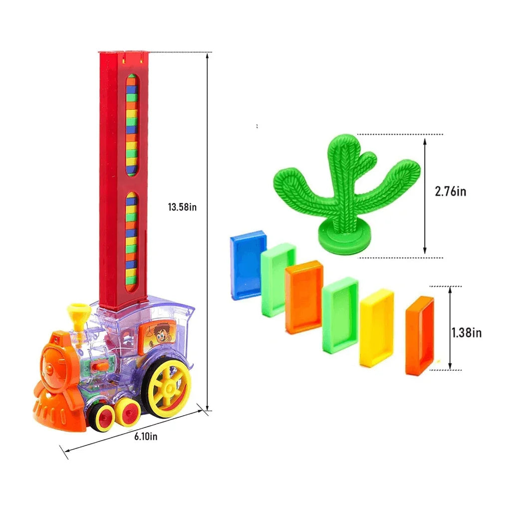 Domino Electric Train For Kids STEM Learning, Motor Skills With Fun Game Play Set