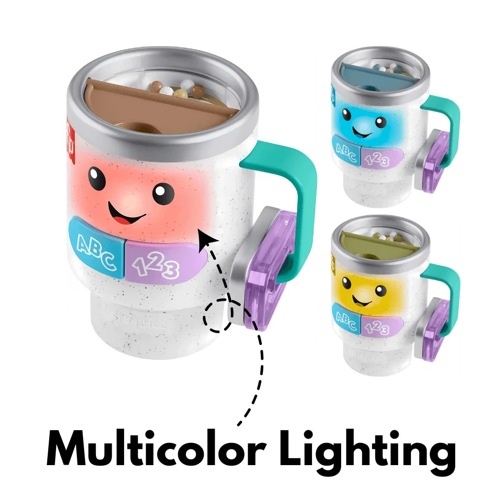 Laugh & Learn Coffee Mug with Lights, Music, Teething & Learning
