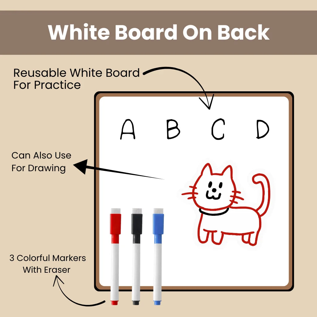 Wooden ABCD MAZE Toy For Kids - Alphabet Matching, Word Making & Learning Game