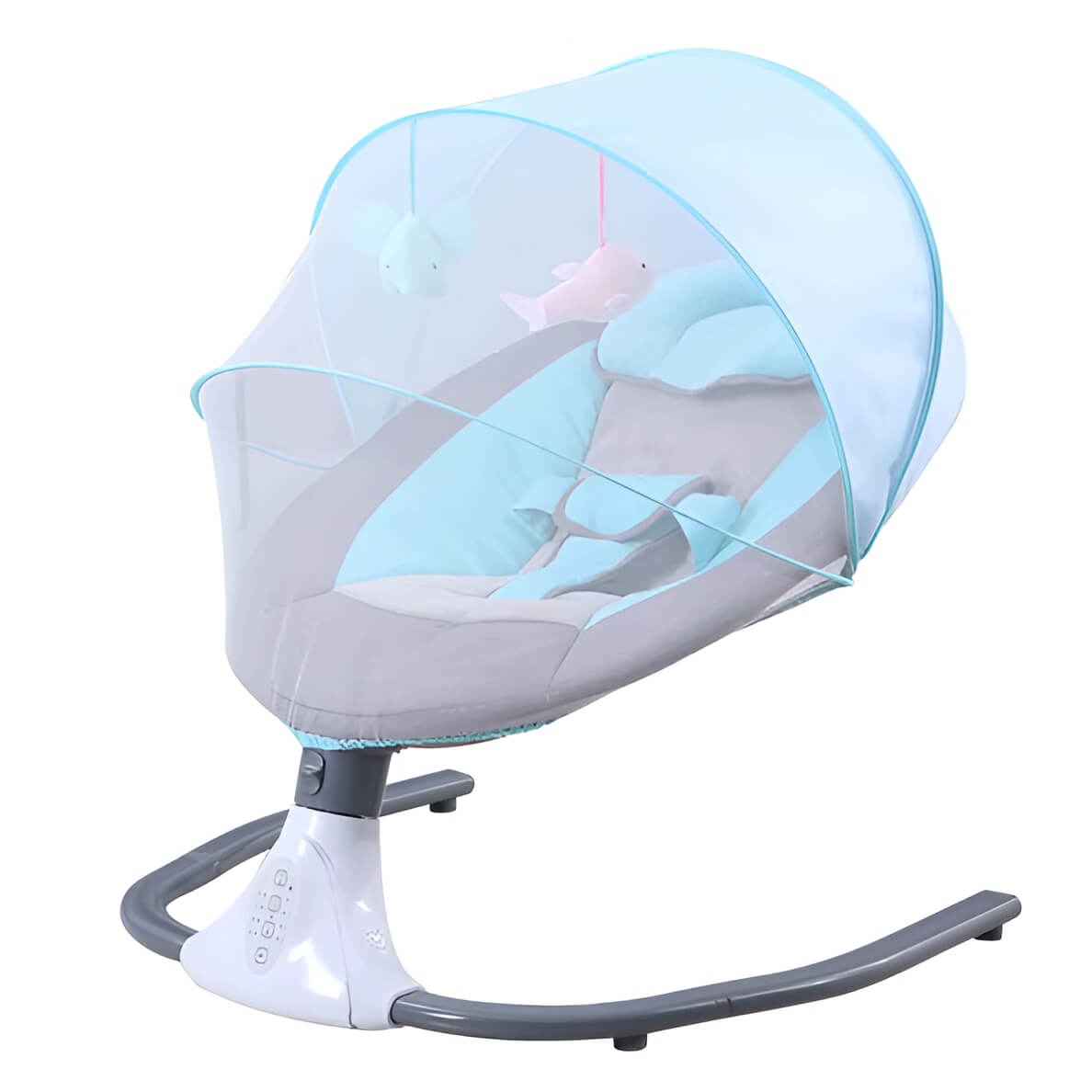 Automatic Electric Swing Cradle for New Born Baby With Music, Timer and Mosquito Net